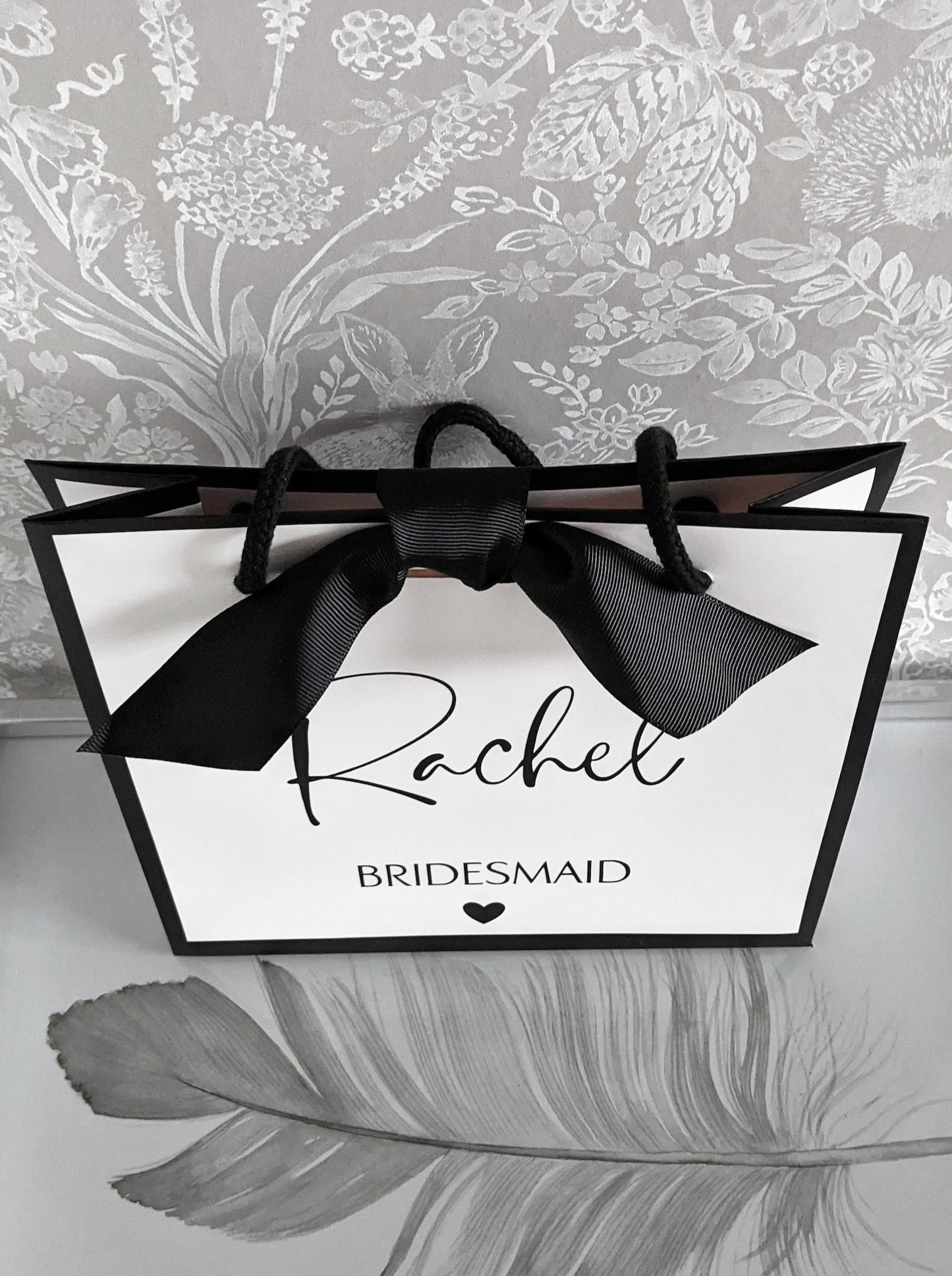 Personalised bridesmaid gift bag